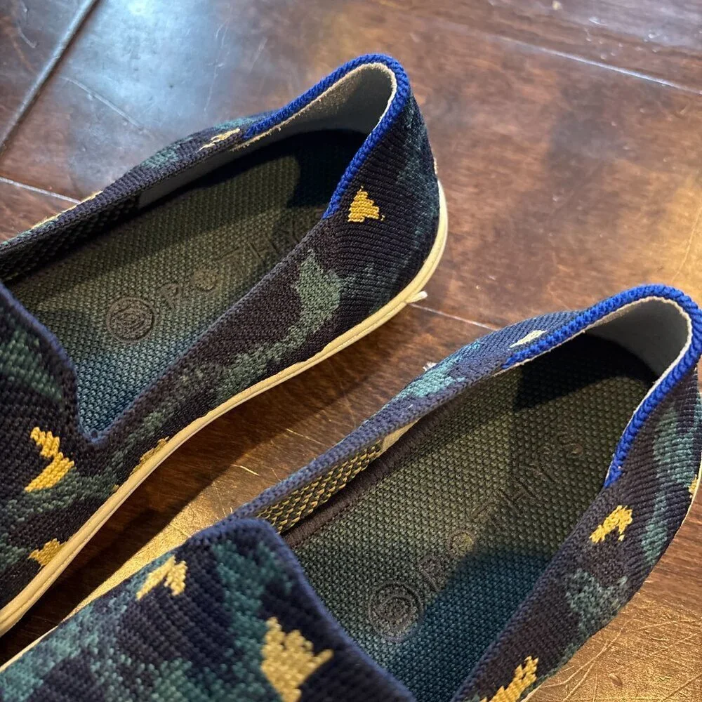 Rothy's The Slip On sneakers Blue Spot Leopard
